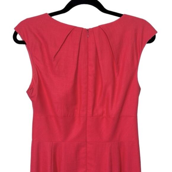 Trina Turk Pleated Coral Cap Sleeve Mini Dress, Women’s Size 8 - Picture 4 of 6